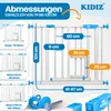 KIDIZ® Absperrgitter zum Klemmen mit Katzenklappe, Produktbild-Vorschau 2