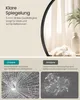 SONGMICS Wandspiegel, Spiegel rund, Metallrahmen, 105 cm d, Produktbild-Vorschau 4