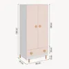 Kinderkleiderschrank 'Vaarentaa' mit Schublade 126 x 60 x Produktbild-Vorschau 3
