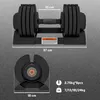 SPORTNOW Verstellbare Hantel, 7-24 kg Hantel mit Produktbild-Vorschau 3