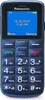 A front view of a blue Panasonic feature phone. Produktbild-Vorschau