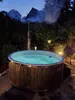 Badefass 200cm mit 30 KW Holzofen Hottube mit Abdeckung und Produktbild-Vorschau 21