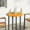 Eleganter Möbel Tischplatte 60x60x2 cm Achteckig Massivholz Produktbild-Vorschau 2