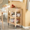 SoBuy Küchenwagen FKW24-II-N im Esszimmer mit Geschirr, Obst und Küchenutensilien Anteprima dell’immagine prodotto