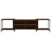 vidaXL Armoire TV marron imitation chêne 203x37x50 cm Voir les images du produit 4