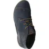 A top-down view of a blue leather boot. Produktbild-Vorschau