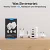 VOOMY Reiseadapter Weltweit 4-in-1 – Modularer Weltstecker Produktbild-Vorschau 7
