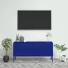 vidaXL TV-Schrank Marineblau 105x35x50 cm Stahl Produktbild-Vorschau 2