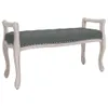 vidaXL Ławka ciemnoszara 110x45x60 cm tkanina Podgląd zdjęcia produktu 1