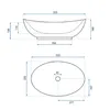 Rea Aufsatzwaschbecken Kate 56 Oval White Produktbild-Vorschau 6