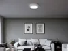 Runde LED Deckenleuchte Ø40 mit weißem Stoffschirm - Produktbild-Vorschau 5