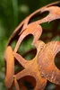 Herz Kugel Metall Rost Gartendeko Edelrost 40cm rostige Produktbild-Vorschau 3
