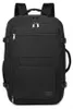 Schwarzer Handgepäck Rucksack Kabinenrucksack 55x40x23 cm – Produktbild-Vorschau 13