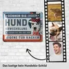 LANOLU Schild Hunde kacken verboten, lustiges hier ist kein Produktbild-Vorschau 2