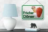 Blechschild Hinweis 18x12cm frischer Döner Restaurant Produktbild-Vorschau 4