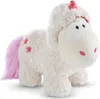 A plush unicorn toy with pink stars on its back and a pink tail and horn. Podgląd zdjęcia produktu