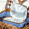 Cesto da picnic in vimini per 4 persone, set di posate, Anteprima dell’immagine prodotto 12