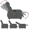 Massagesessel Elektrisch Dunkelgrau Stoff Produktbild-Vorschau 6