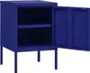 vidaXL Table de nuit bleu marine 35x35x51 cm acier Voir les images du produit 4