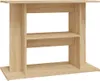 A product shot of a wooden aquarium stand with shelves against a white background. Náhľad obrázku produktu