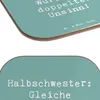 Mr. & Mrs. Panda Tischschoner Spruch Halbschwester Unsinn - Produktbild-Vorschau 5