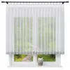 NOW-ART Scheibengardine Voile mit Strassbordüre Weiß Produktbild-Vorschau 11