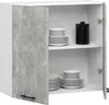 Akord Schrank Oliwia Weiß/Beton 80X30X72 Cm Produktbild-Vorschau 2