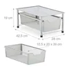 Scaffale con cestino estraibile RD47532, argento Anteprima dell’immagine prodotto 4