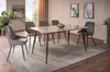 Jídelní stůl JUSEF - 160x90, bílý / černý Náhled obrázku produktu 4