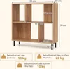 COSTWAY Bibliothèque à 4 compartiments, étagère sur pied à Voir les images du produit 2