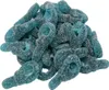 A pile of blue gummy candies shaped like keys, coated in sugar. Anteprima dell’immagine prodotto