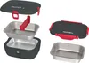 A disassembled and assembled view of an electric lunchbox. Produktbild-Vorschau