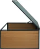 A robotic lawnmower garage with its lid open, shown from the side against a white background. Anteprima dell’immagine prodotto