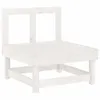 vidaXL Sofa ogrodowa 2 szt. Białe lite drewno sosnowe Podgląd zdjęcia produktu 3