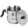 1,5L Milchtopf mit Deckel Simmertopf Edelstahl Kochtopf Produktbild-Vorschau 2