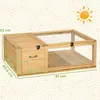 PawHut Schildkrötenhaus aus Holz, Schildkrötengehege mit Produktbild-Vorschau 3