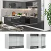 Mobile da cucina in vetro Vicco R-Line Antracite lucido 80 Anteprima dell’immagine prodotto 2