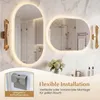 Lustro łazienkowe COSTWAY, lustro łazienkowe z Podgląd zdjęcia produktu 5
