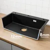 Granitspüle schwarz 70x45cm Set mit Küchenarmatur Produktbild-Vorschau 14
