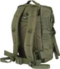 The back view of an olive green backpack. Produktbild-Vorschau