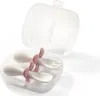 BabyOno Ergonomická sada dětského příboru - bílá, růžová Náhled obrázku produktu 3