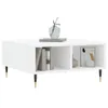 vidaXL Couchtisch Weiß 60x60x30 cm Holzwerkstoff - Produktbild-Vorschau 4