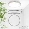 Kaida Deckenleuchte Ø33 cm - 12,7W, 2900lm, LED, mit EEKA Produktbild-Vorschau 7