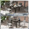 Outsunny Table Extensible de Jardin Grande Taille dim. Voir les images du produit 3
