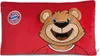 A red pillow with a cartoon bear character and the FC Bayern München logo. Náhľad obrázku produktu