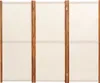 vidaXL 3 tlg. Raumteiler Cremeweiß 210x180 cm - Raumteiler Produktbild-Vorschau 4