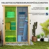 Armoire à outils de jardin en bois avec double porte Voir les images du produit 4
