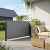 Store latéral extensible Anthracite 100x500 cm Voir les images du produit 3