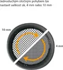 A diagram showing a sieve with adjustable mesh sizes. Anteprima dell’immagine prodotto