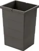 A dark gray rectangular trash can with a square opening at the top, shown against a white background. Produktbild-Vorschau